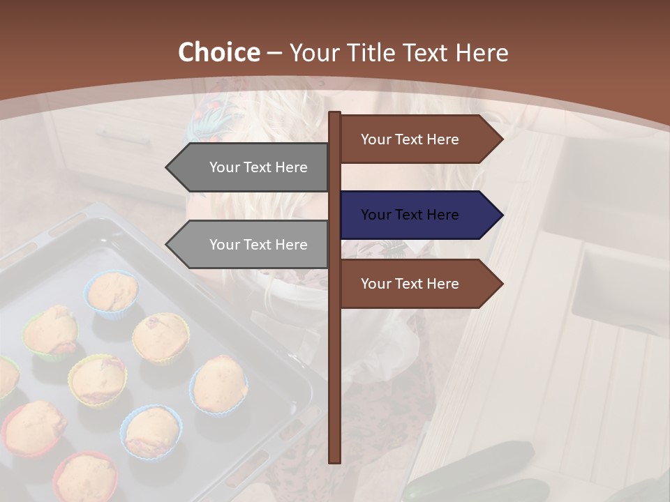 Blonde Sexy Stove PowerPoint Template