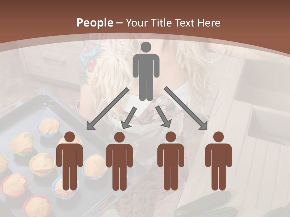 Blonde Sexy Stove PowerPoint Template
