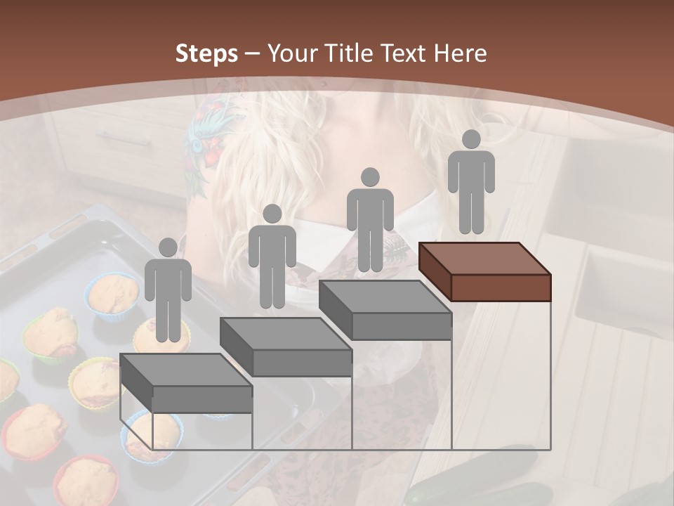 Blonde Sexy Stove PowerPoint Template
