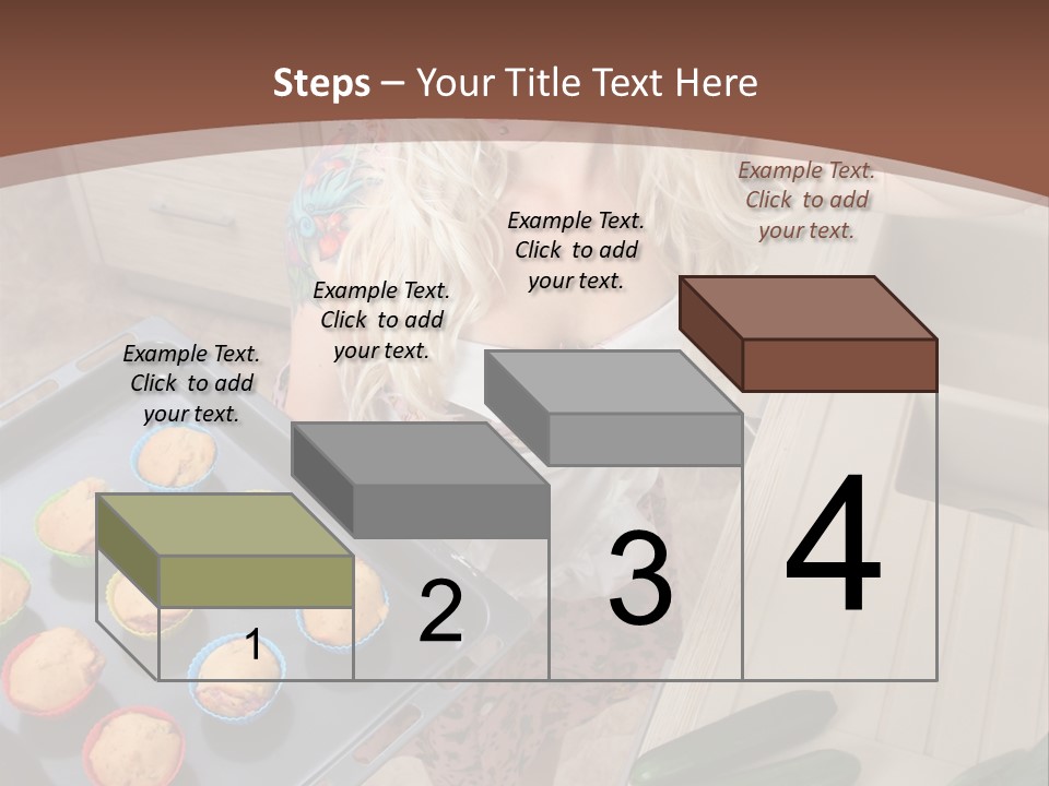 Blonde Sexy Stove PowerPoint Template