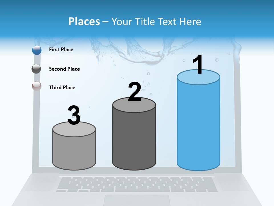Drop Work Silver PowerPoint Template