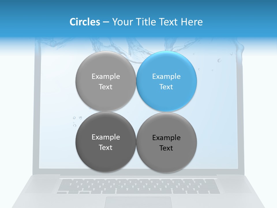 Drop Work Silver PowerPoint Template