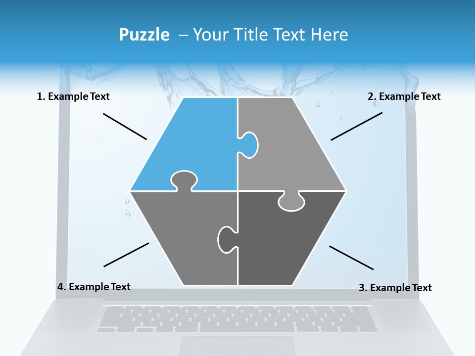 Drop Work Silver PowerPoint Template