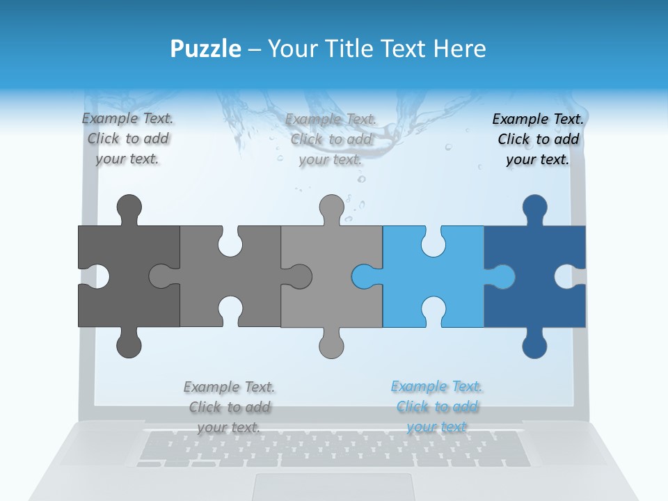 Drop Work Silver PowerPoint Template