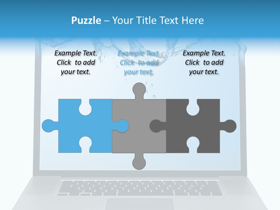 Drop Work Silver PowerPoint Template