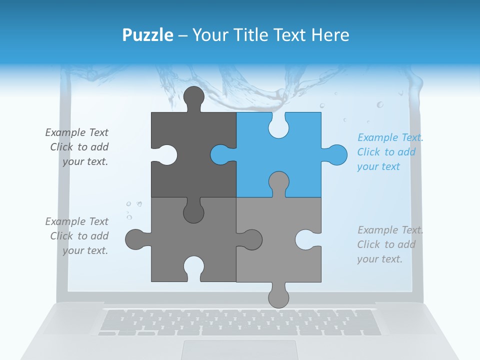 Drop Work Silver PowerPoint Template