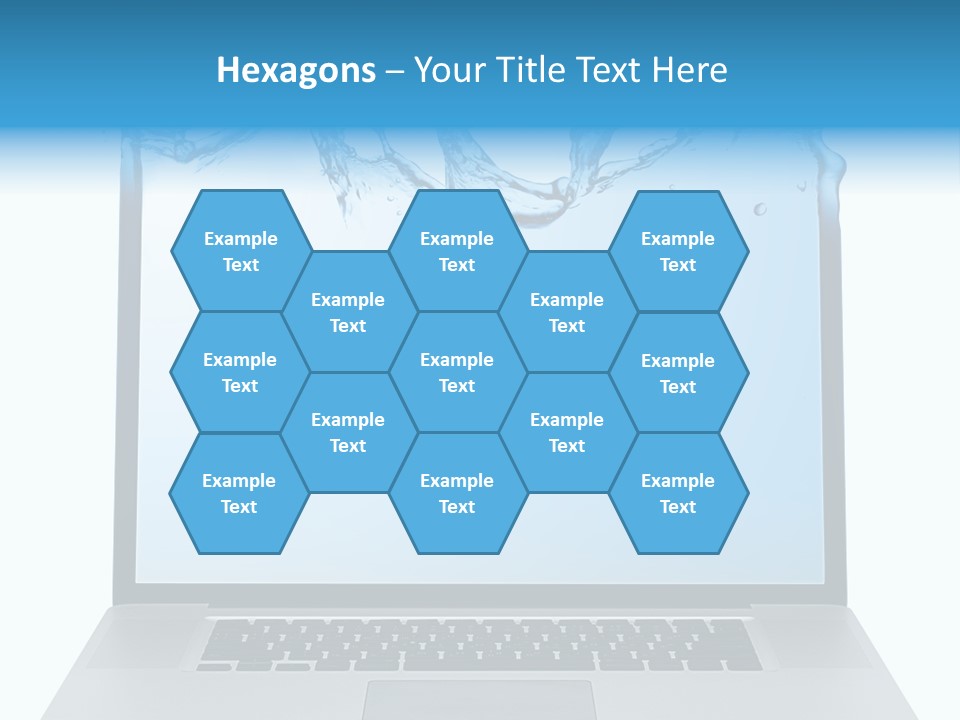 Drop Work Silver PowerPoint Template