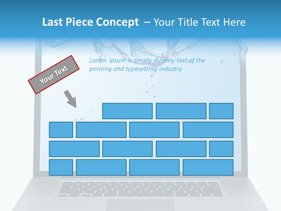 Drop Work Silver PowerPoint Template