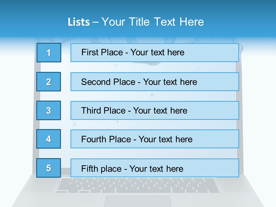 Drop Work Silver PowerPoint Template