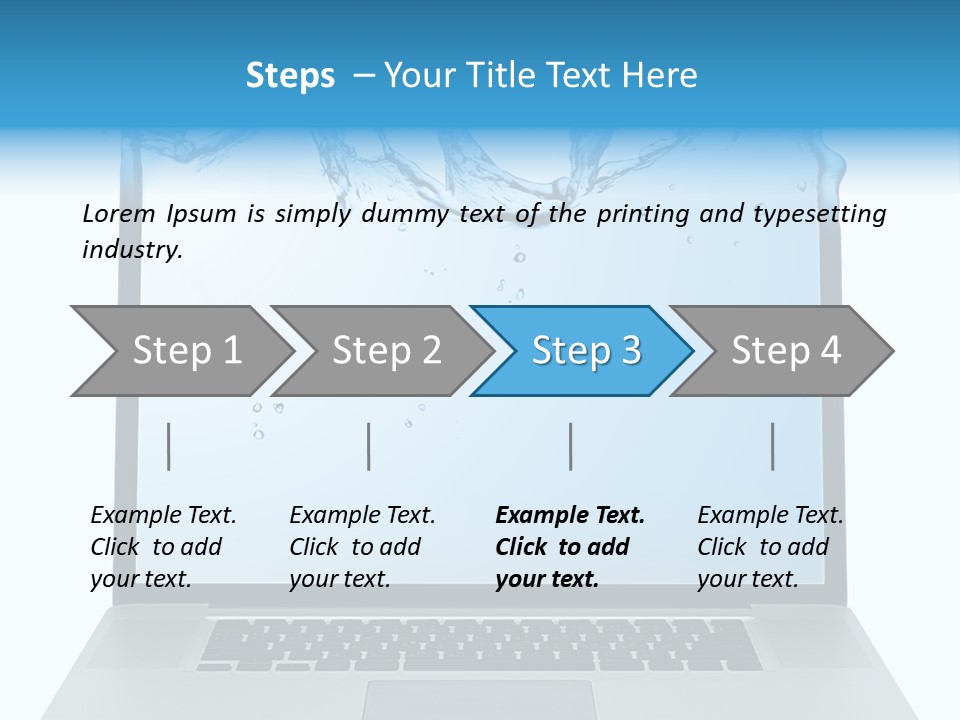 Drop Work Silver PowerPoint Template