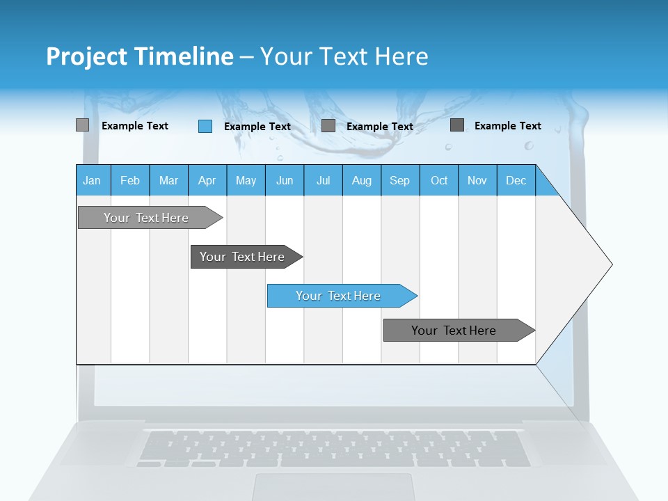 Drop Work Silver PowerPoint Template