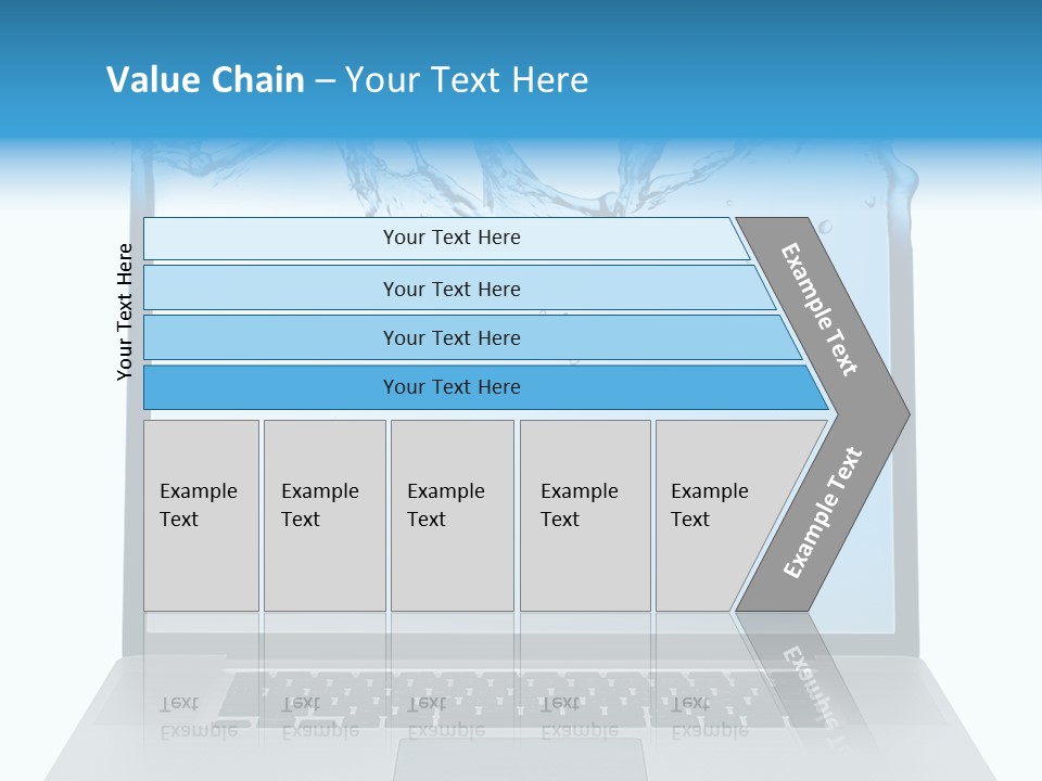 Drop Work Silver PowerPoint Template