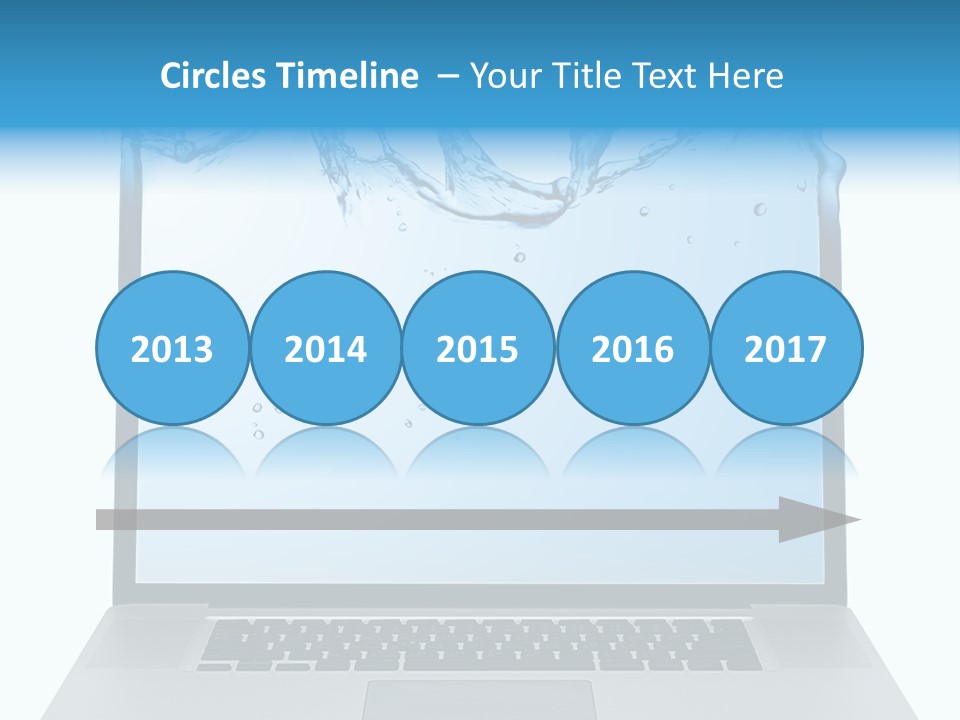 Drop Work Silver PowerPoint Template