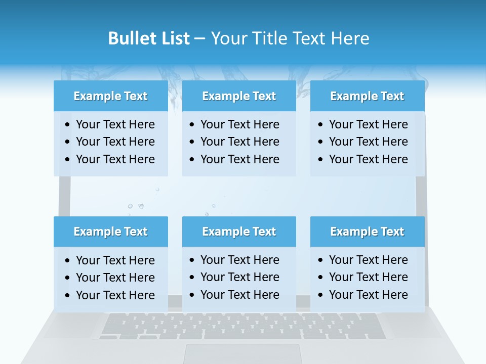 Drop Work Silver PowerPoint Template