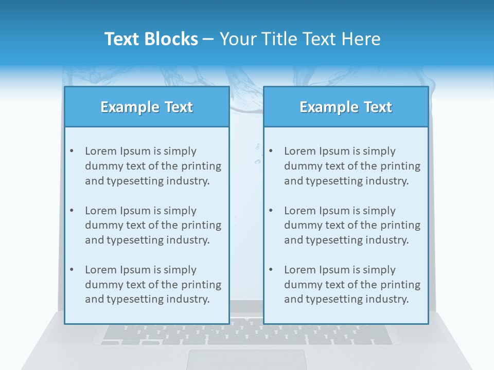 Drop Work Silver PowerPoint Template