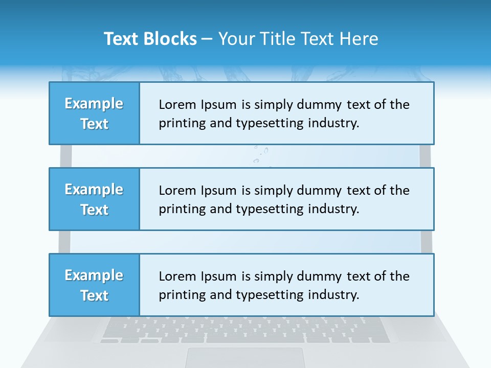 Drop Work Silver PowerPoint Template