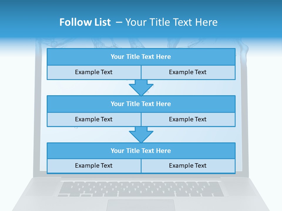 Drop Work Silver PowerPoint Template