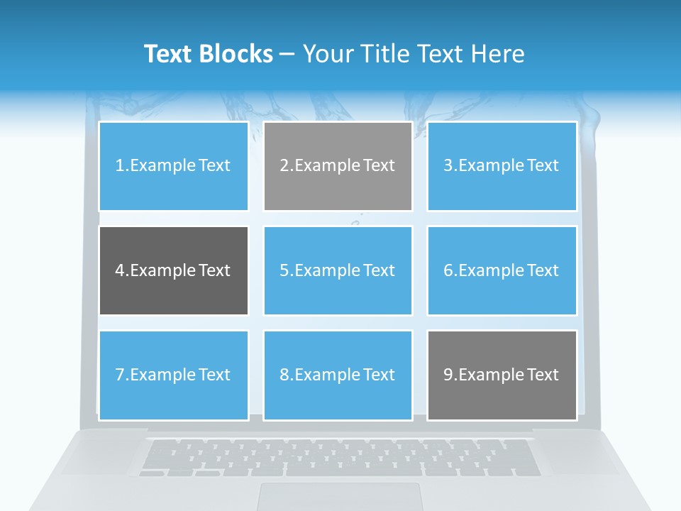 Drop Work Silver PowerPoint Template