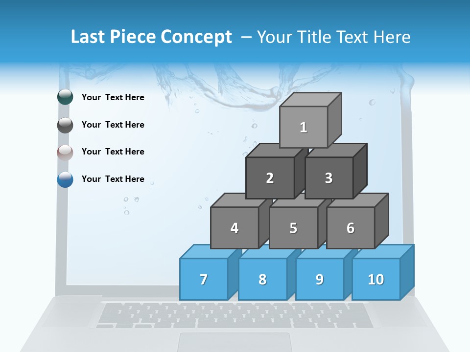 Drop Work Silver PowerPoint Template
