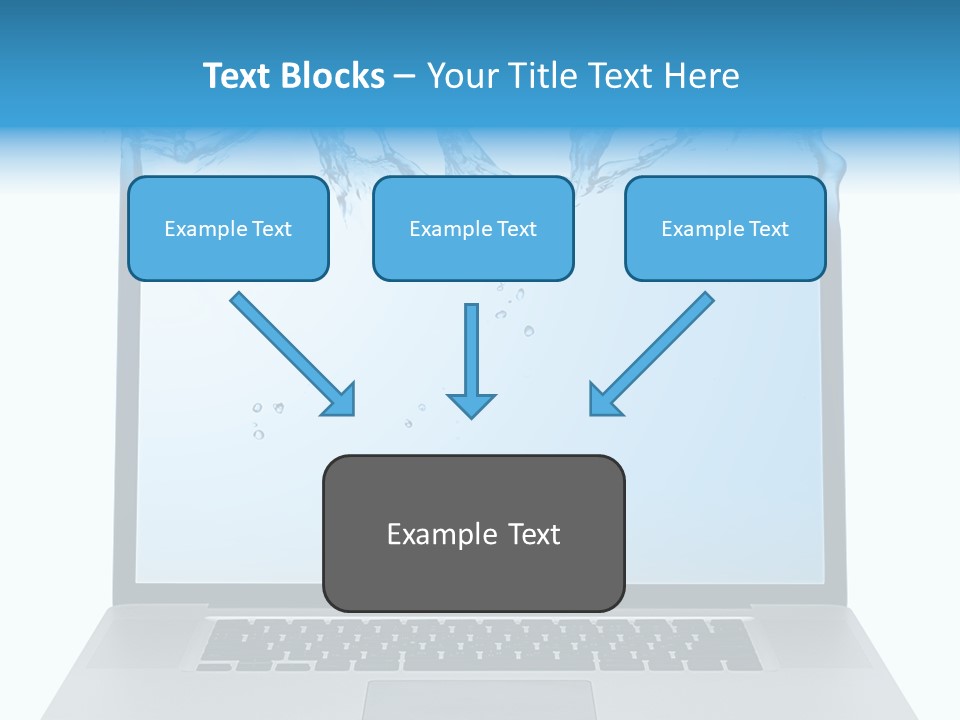 Drop Work Silver PowerPoint Template