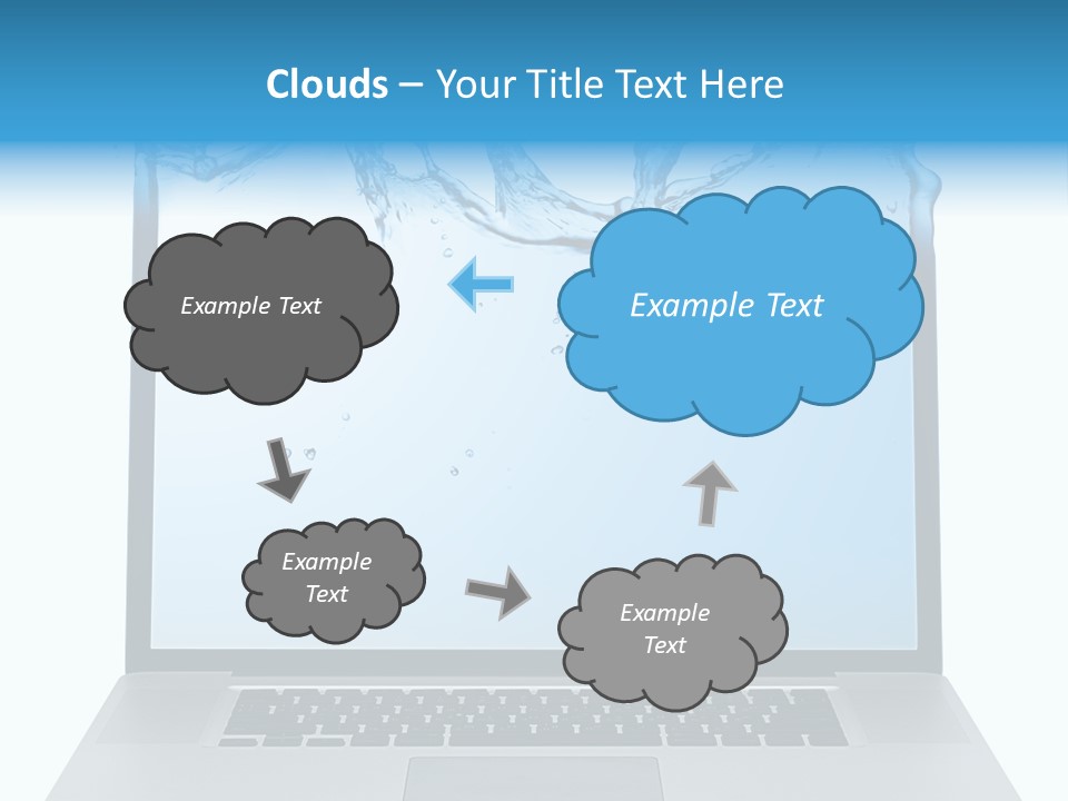 Drop Work Silver PowerPoint Template