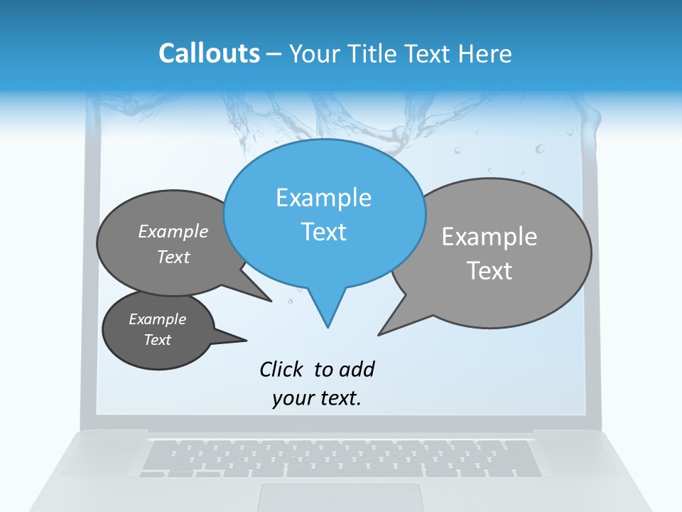 Drop Work Silver PowerPoint Template