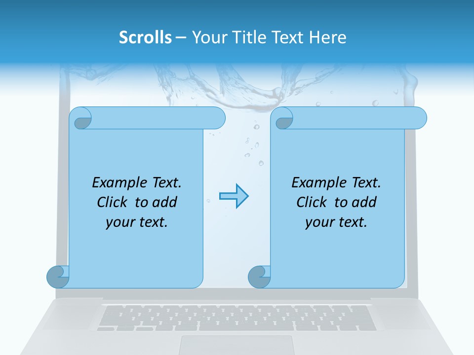 Drop Work Silver PowerPoint Template