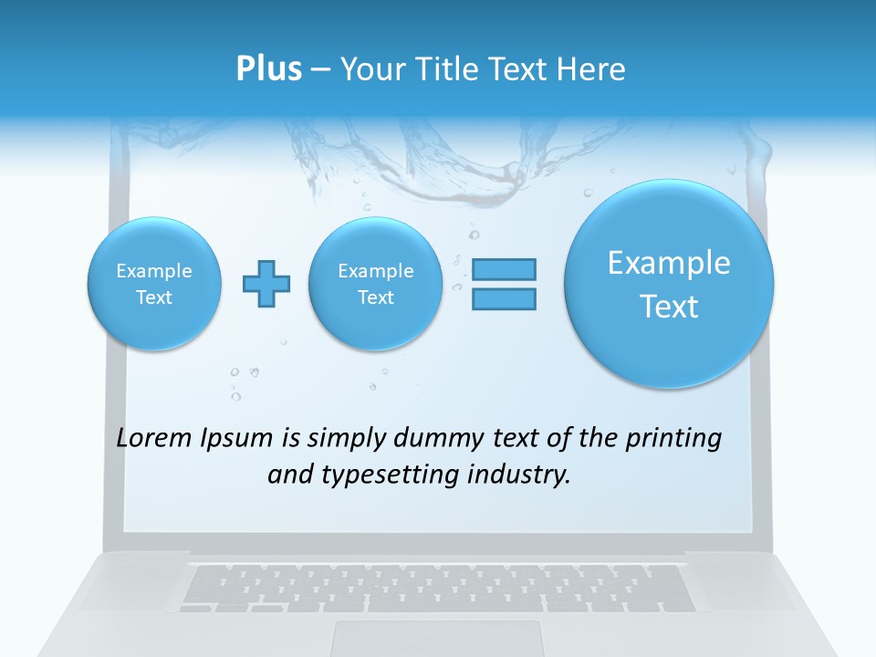 Drop Work Silver PowerPoint Template