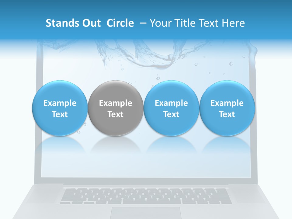 Drop Work Silver PowerPoint Template