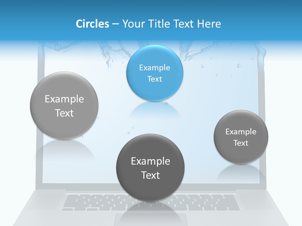 Drop Work Silver PowerPoint Template