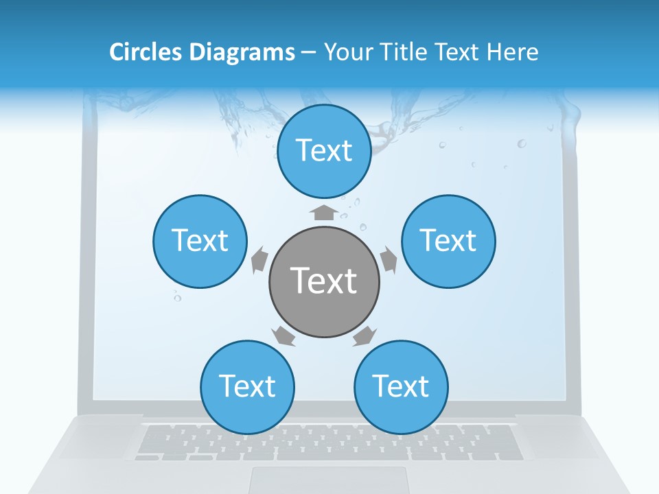 Drop Work Silver PowerPoint Template