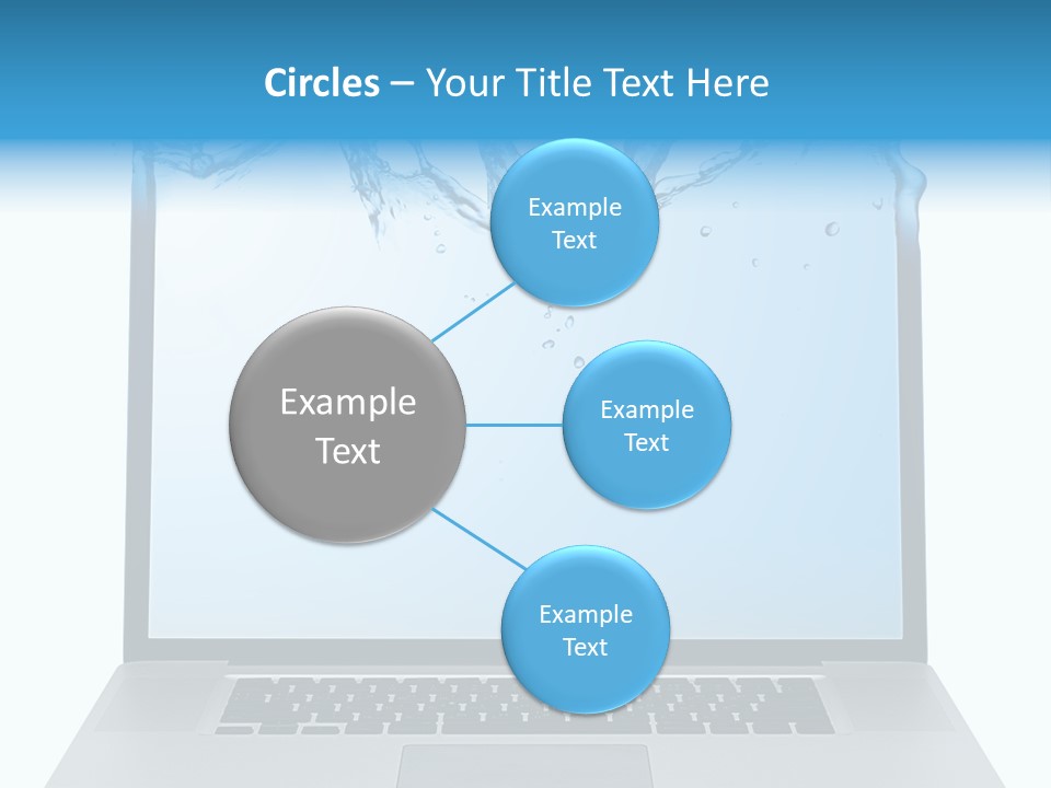 Drop Work Silver PowerPoint Template