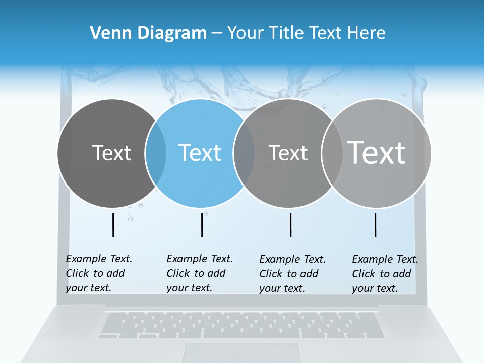 Drop Work Silver PowerPoint Template