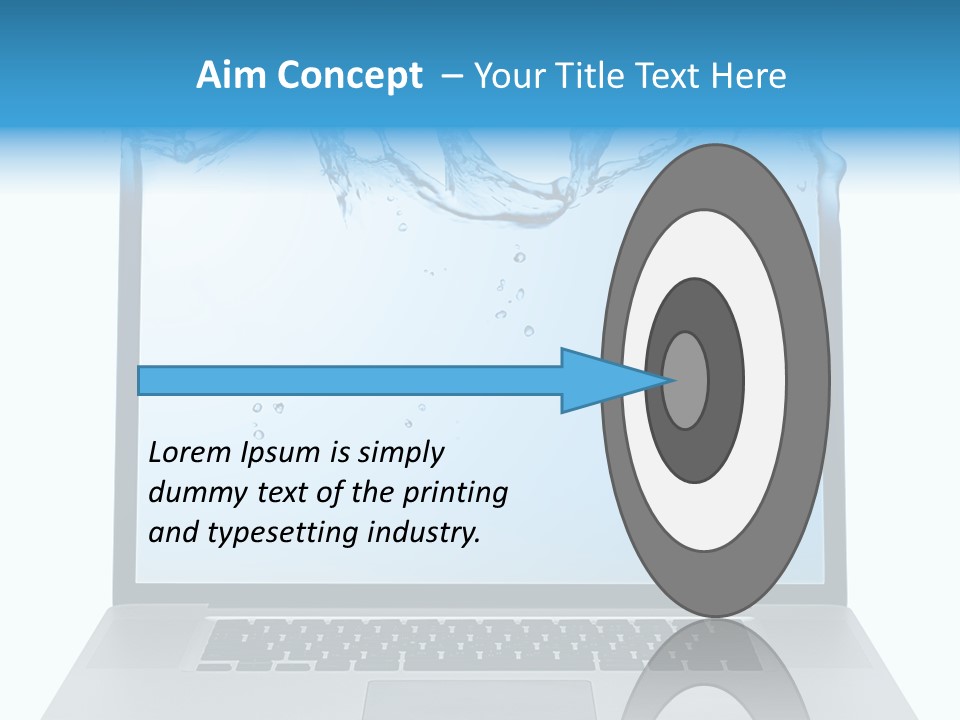 Drop Work Silver PowerPoint Template