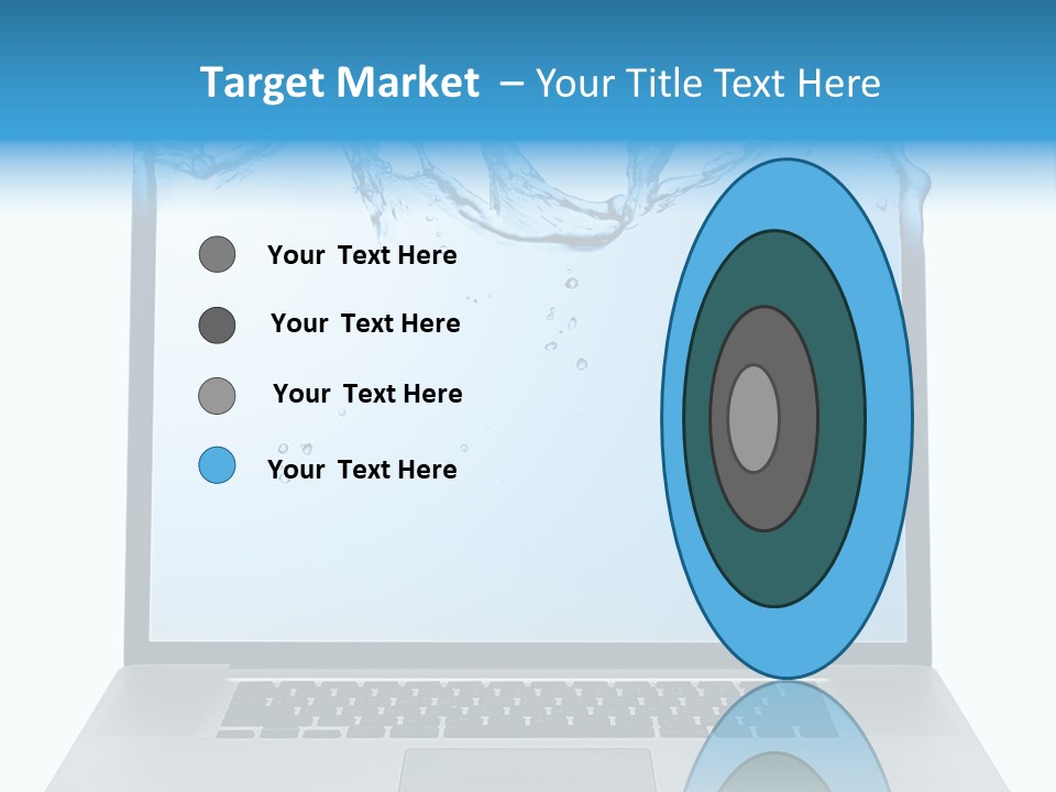 Drop Work Silver PowerPoint Template