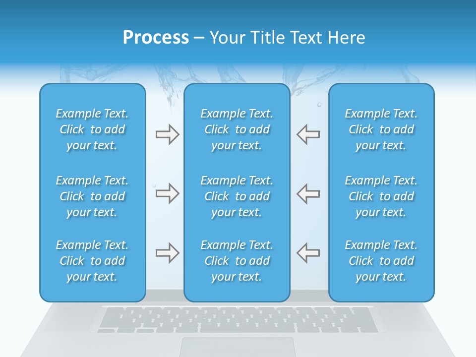 Drop Work Silver PowerPoint Template
