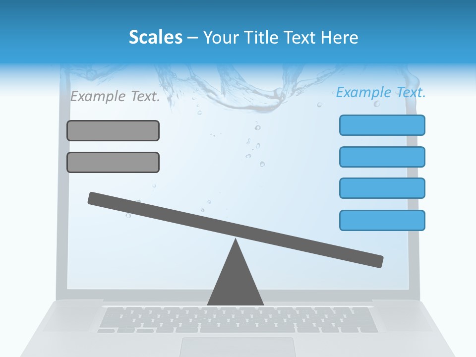 Drop Work Silver PowerPoint Template