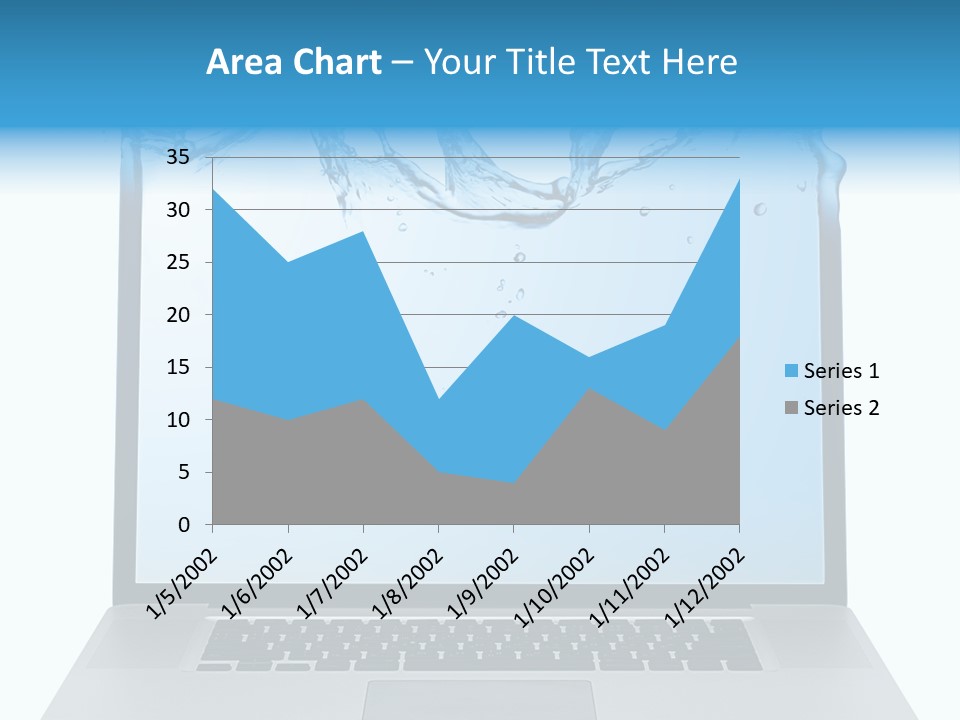 Drop Work Silver PowerPoint Template