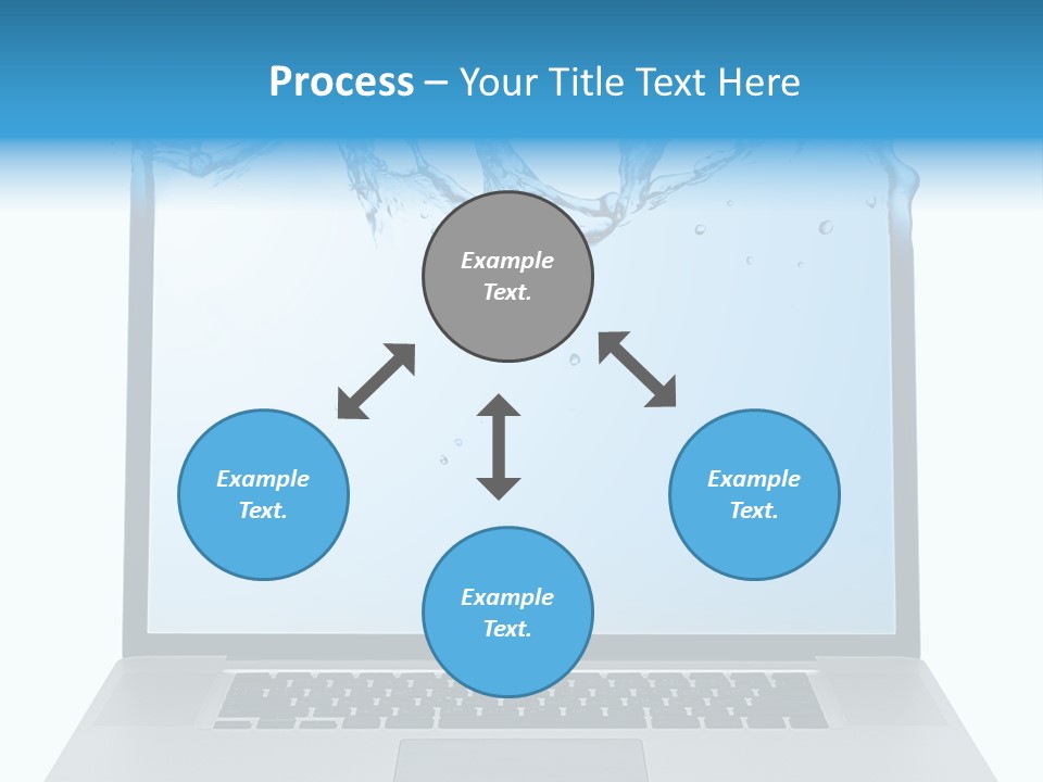 Drop Work Silver PowerPoint Template