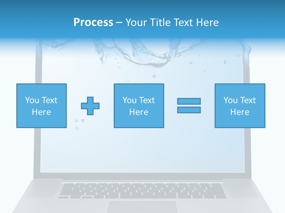Drop Work Silver PowerPoint Template