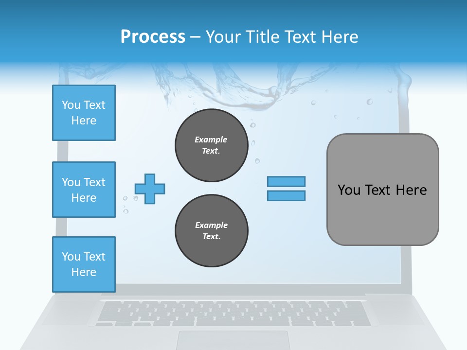 Drop Work Silver PowerPoint Template
