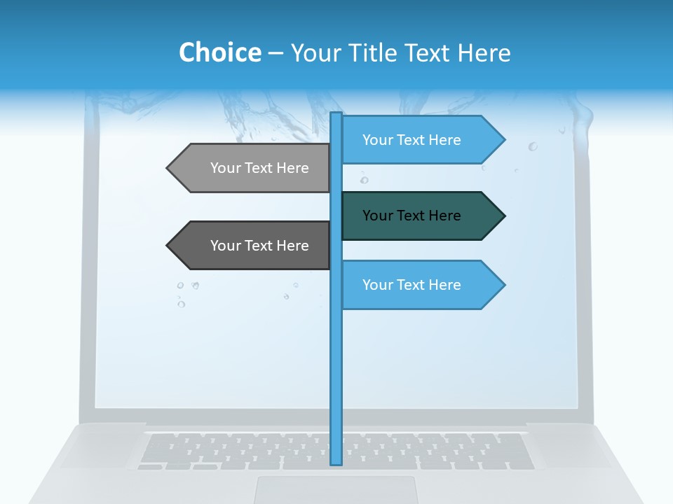 Drop Work Silver PowerPoint Template