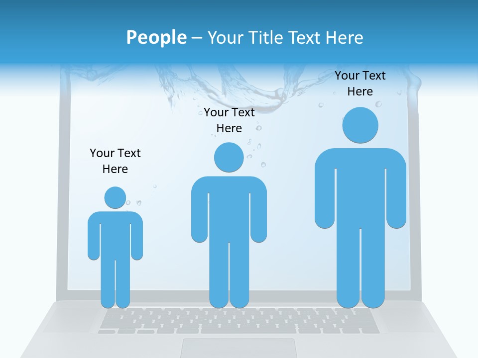 Drop Work Silver PowerPoint Template