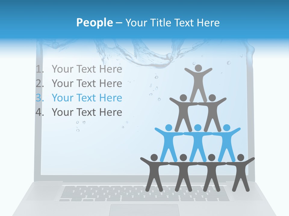 Drop Work Silver PowerPoint Template