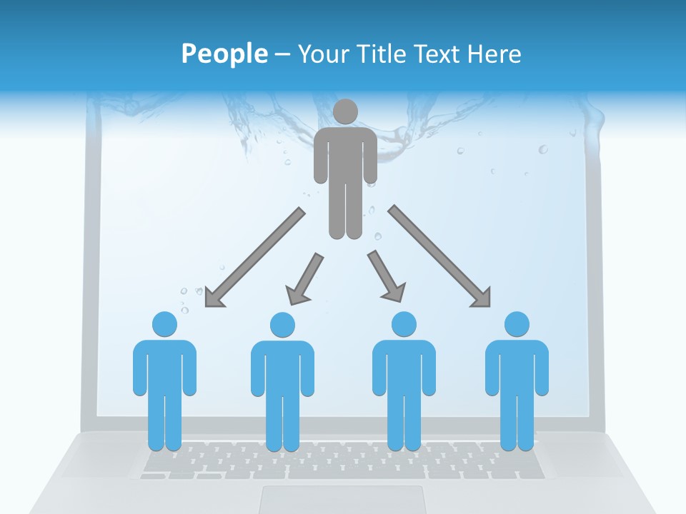 Drop Work Silver PowerPoint Template