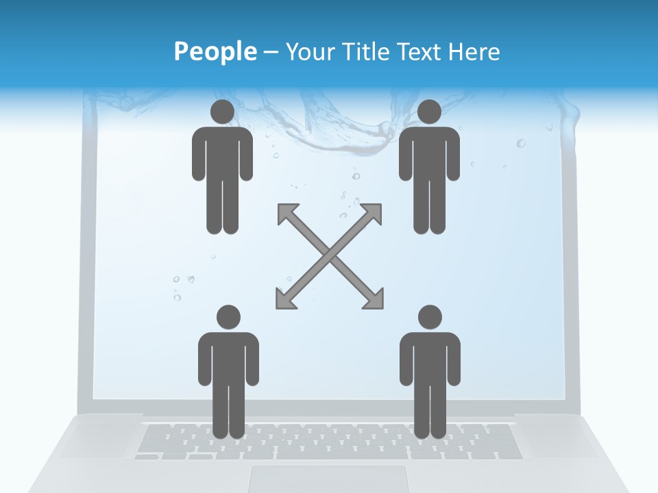 Drop Work Silver PowerPoint Template