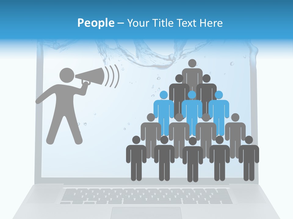 Drop Work Silver PowerPoint Template