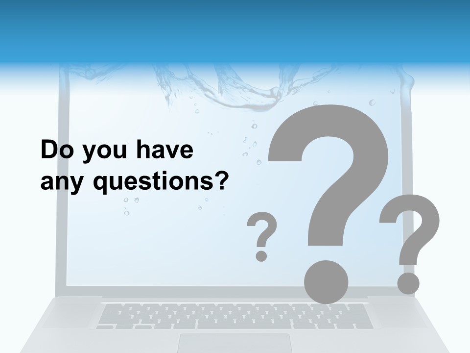 Drop Work Silver PowerPoint Template