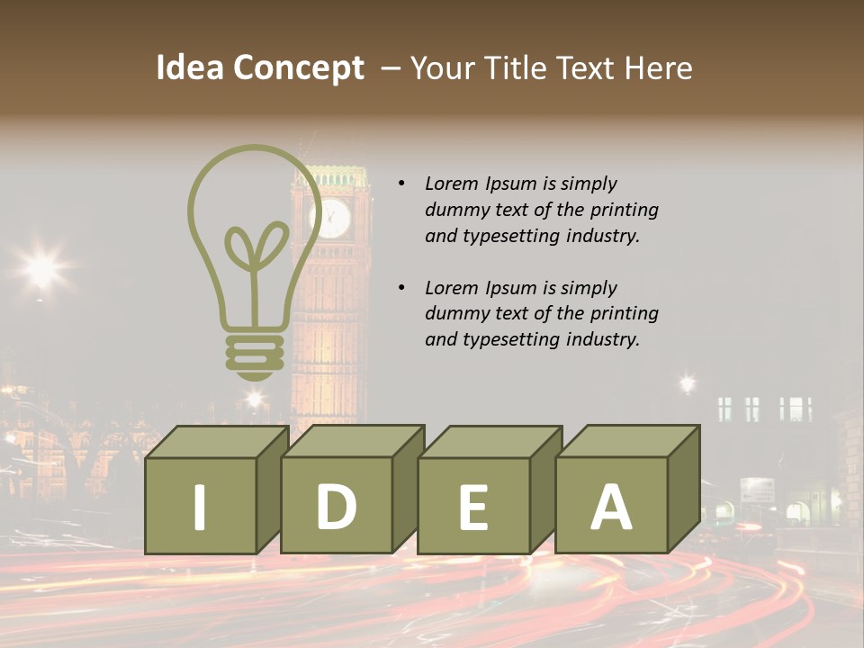 Ight Eeing International Briti H PowerPoint Template