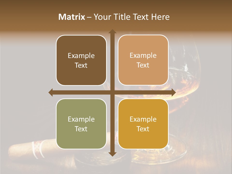 Whiskey And Cigar PowerPoint Template